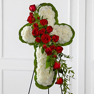 Easel - The Floral Cross Easel J-S12-4464